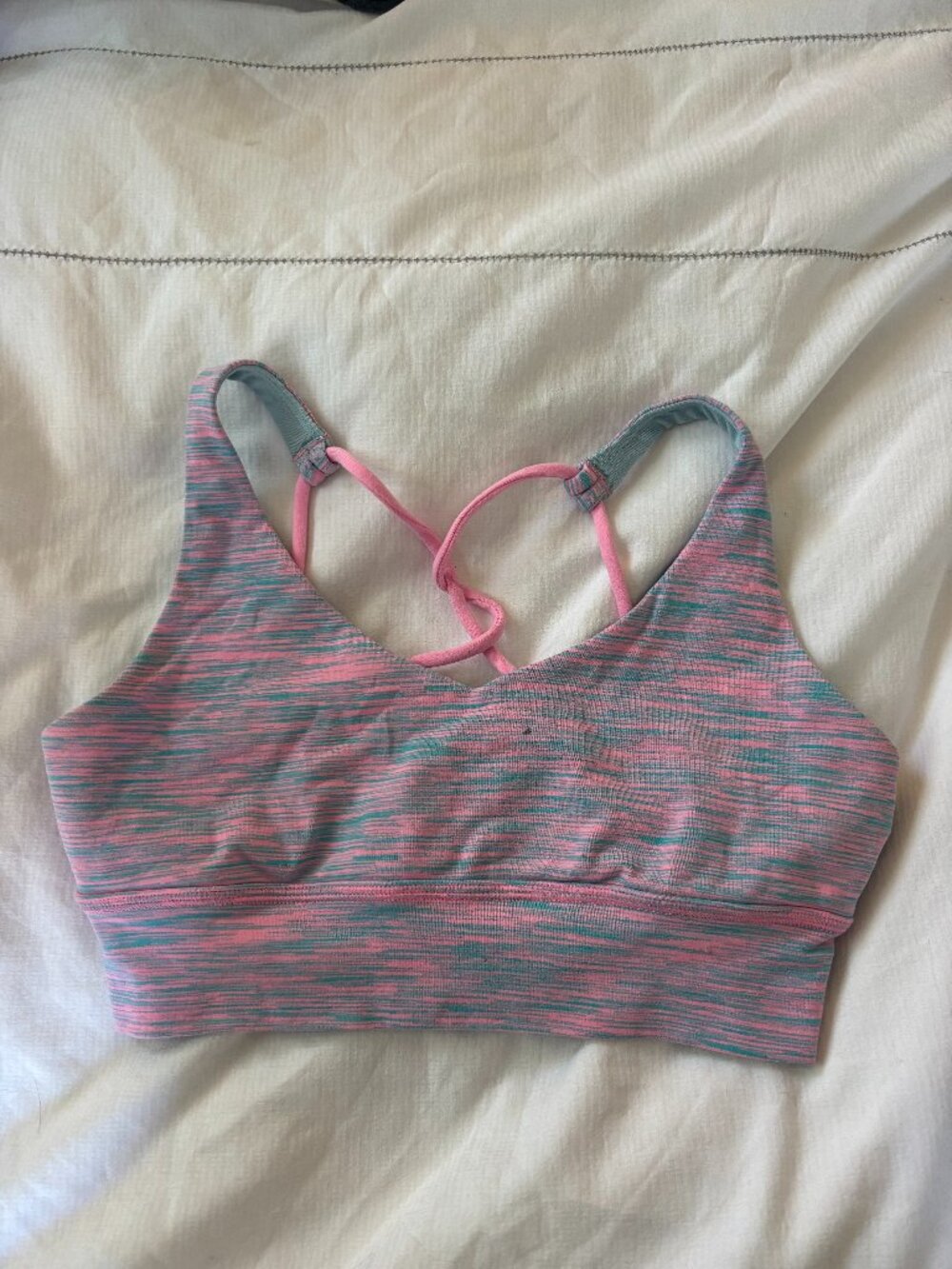 Ivivva Blue and Pink Sports Bra | Size 14